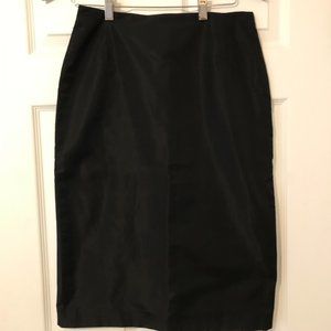 Black Silk MaxMara Pencil Skirt